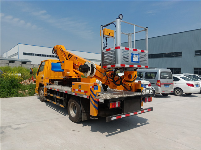 國六江鈴藍牌17.2米伸縮臂高空作業(yè)車(chē)