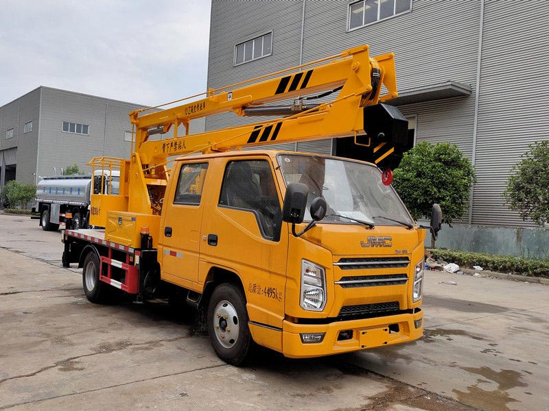 國六藍牌江鈴雙排13米高空作業(yè)車(chē)