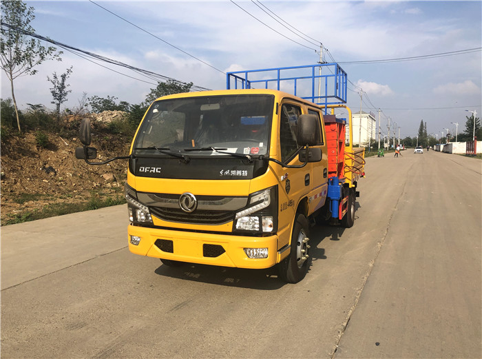 國六藍牌8-10米東風(fēng)多利卡升降平臺車(chē)
