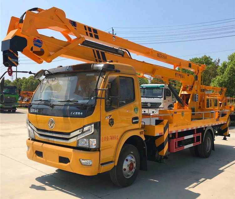 藍牌江鈴國六伸縮臂21米高空作業(yè)車(chē)