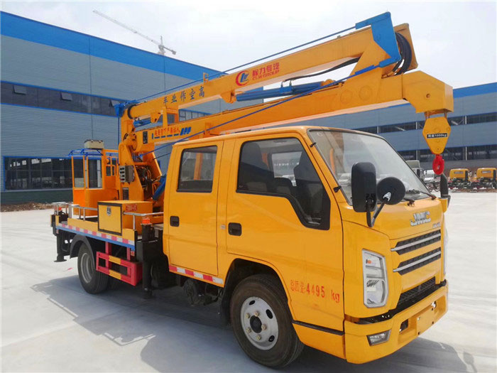 藍牌國六江鈴13米高空作業(yè)車(chē)