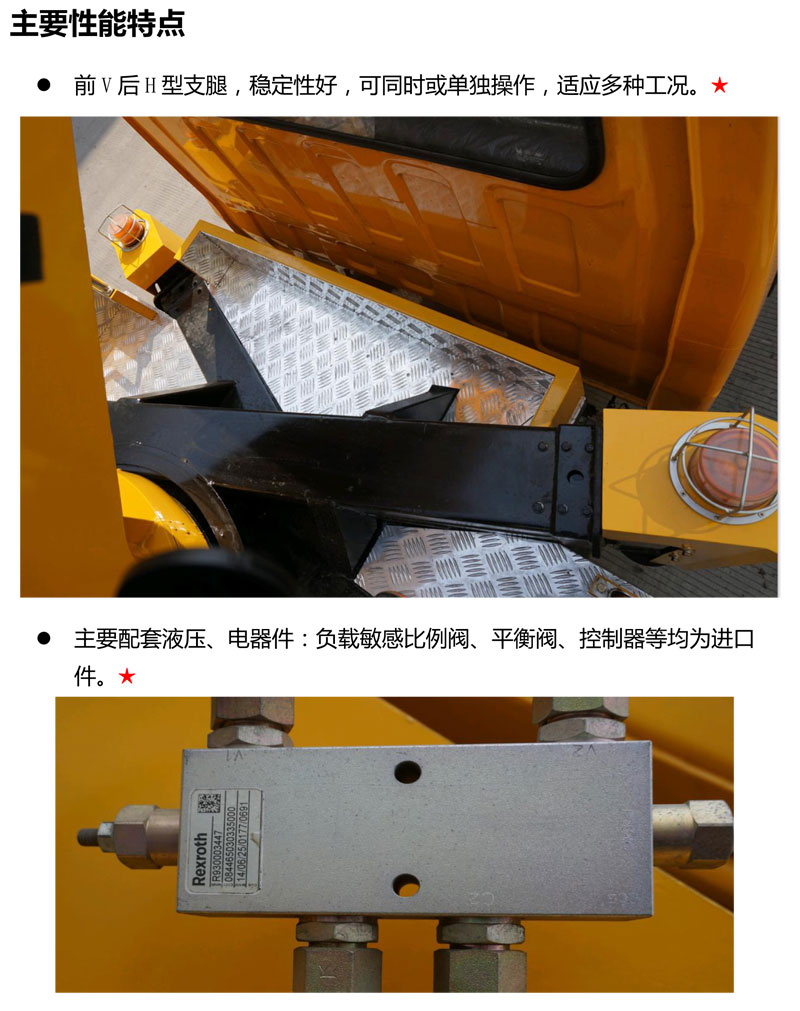 藍牌23米直臂伸縮式高空作業(yè)車(chē)