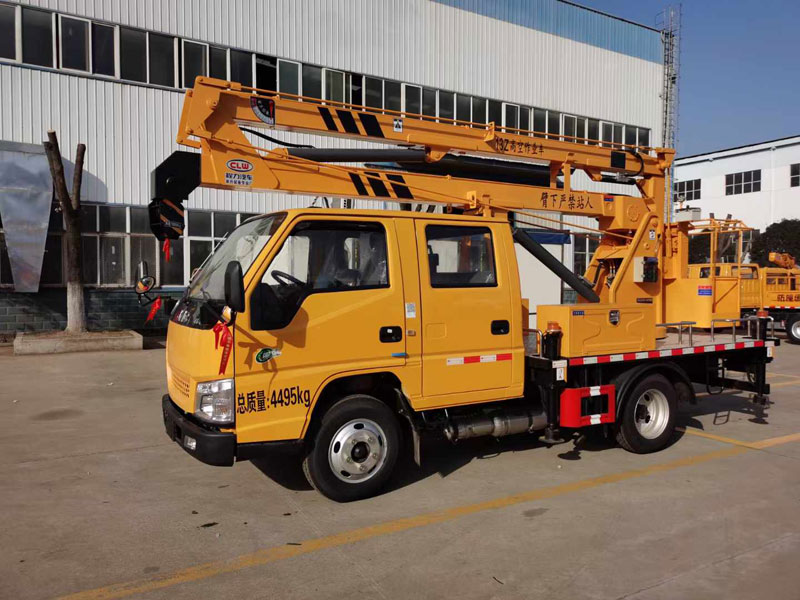 程力華鑫江鈴順威13米藍牌折臂高空作業(yè)車(chē)